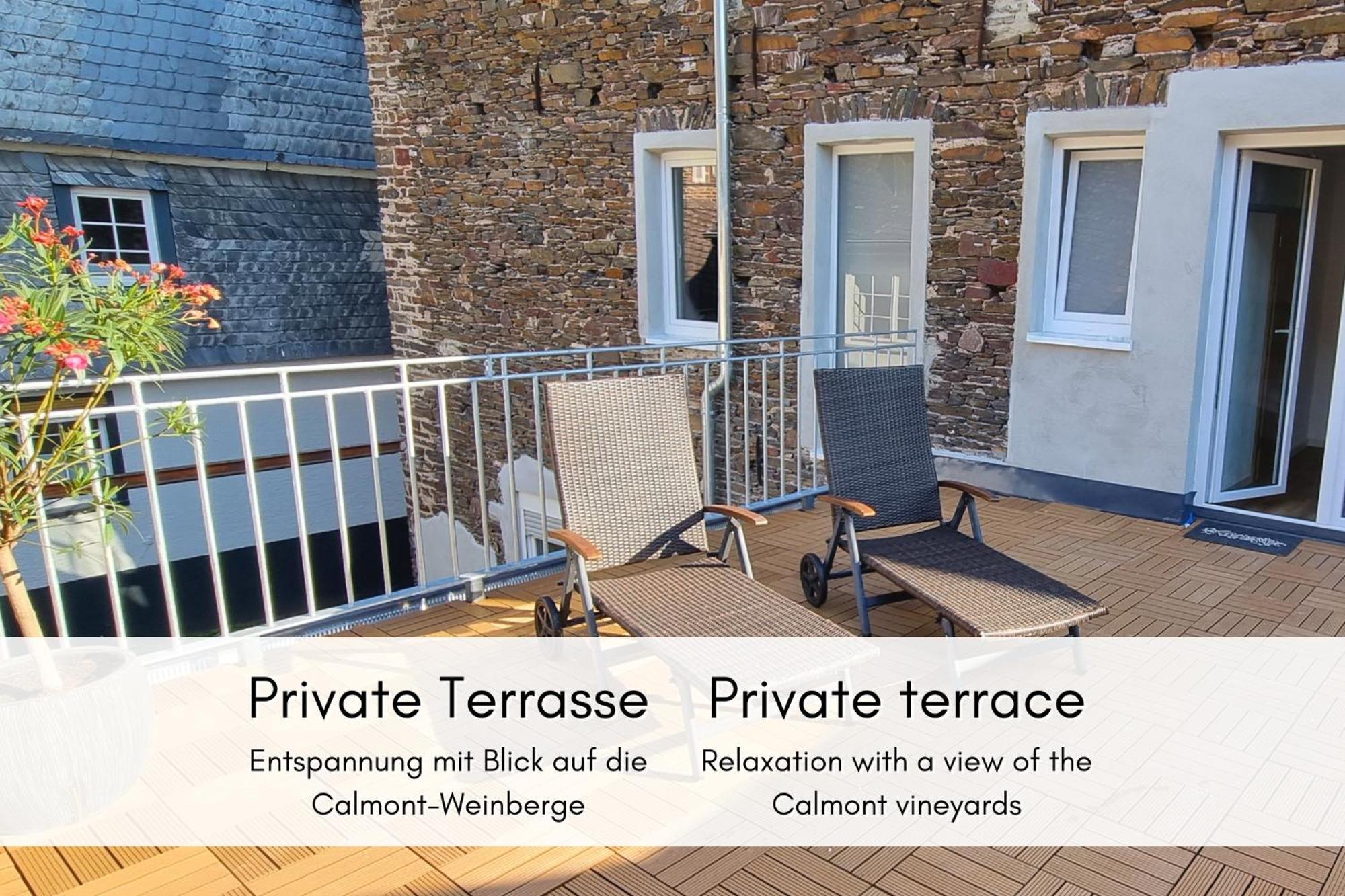 Апартаменти Winzerhaus Am Calmont - Terrasse Der Ruhe Бремм Екстер'єр фото